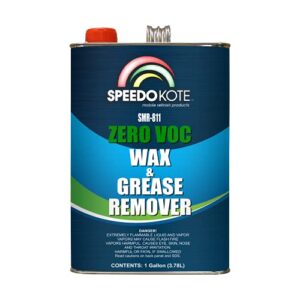 speedokote zero voc wax and grease remover solvent based 0 voc pre-cleaner smr-811, gallon