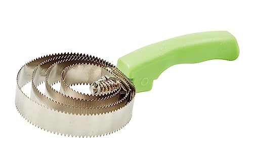 Roma Brights Reversible Metal Curry Comb, Lime