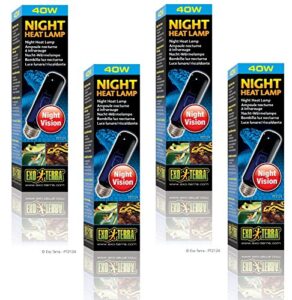 (4 pack) exo terra night-glo moonlight lamp, 40 watt