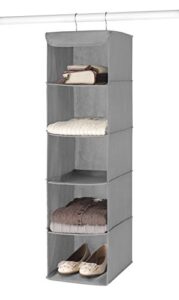 whitmor 5 shelf hanging accessory shelves paloma gray
