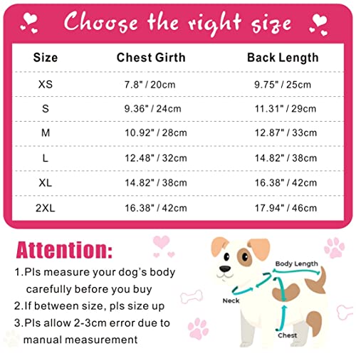 Idepet Spring Summer Pet Dog Cat Puppy Tutu Princess Dress Heart Printed Lace Dog Skirt Pet Apparel Dog Dress(XXL)