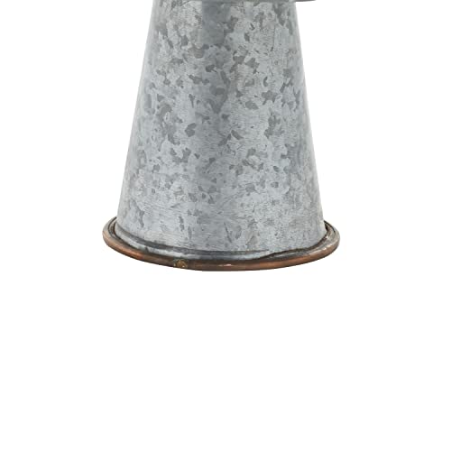 Deco 79 Metal Galvanized Cake Stand, Set of 3 9", 13", 15"W, Gray