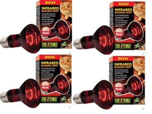 exo terra heat-glo infrared spot lamp, 50-watt/120-volt (4 pack)