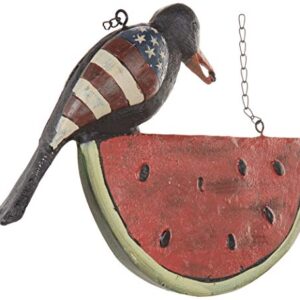 K&K Interiors 13625A Black Americana Crow on Watermelon Arrow Replacement, 7H, Red