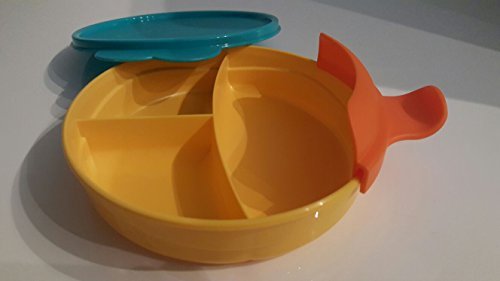 Tupperware Microwave Micro-Fix Divided Separated Feeding Dish Children's Plate Dinnerware Baby Cup With Lid Baby