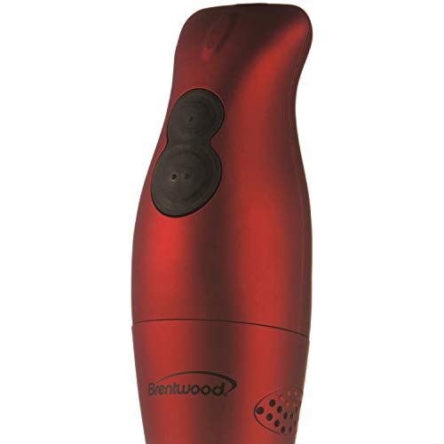 Brentwood Hand Blender, 2-Speed 200W, Red