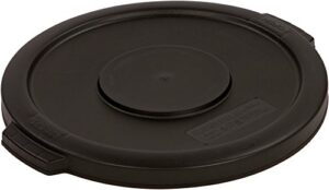 carlisle foodservice products 34101103 bronco round waste bin food container lid, 10 gallon, black