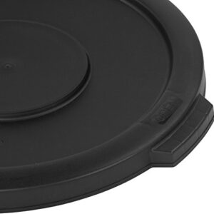 Carlisle FoodService Products 34101103 Bronco Round Waste Bin Food Container Lid, 10 Gallon, Black