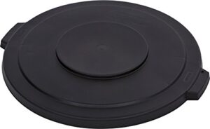 carlisle foodservice products 34103303 bronco round waste container lid, 32 gal, black