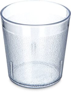 carlisle foodservice products 5529-8107 bpa free plastic stackable tumbler, 9 oz., clear (pack of 6)