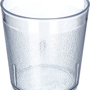 Carlisle FoodService Products 5529-8107 BPA Free Plastic Stackable Tumbler, 9 oz., Clear (Pack of 6)