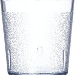 Carlisle FoodService Products 5529-8107 BPA Free Plastic Stackable Tumbler, 9 oz., Clear (Pack of 6)