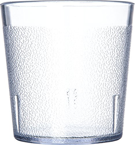 Carlisle FoodService Products 5529-8107 BPA Free Plastic Stackable Tumbler, 9 oz., Clear (Pack of 6)