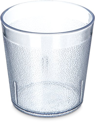 Carlisle FoodService Products 5529-8107 BPA Free Plastic Stackable Tumbler, 9 oz., Clear (Pack of 6)