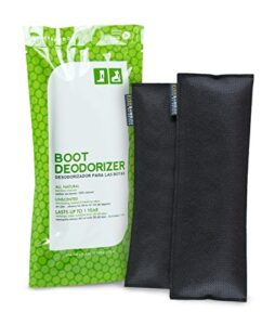 ever bamboo boot deodorizer bag set w/natural bamboo charcoal (twin pack)