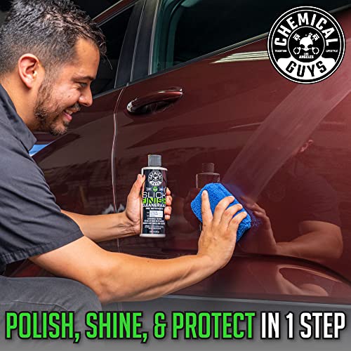 Chemical Guys WAC20616 Slick Finish Cleaner Wax Light Paint Cleanser & Brilliant Shine Carnauba Wax, 16 fl oz