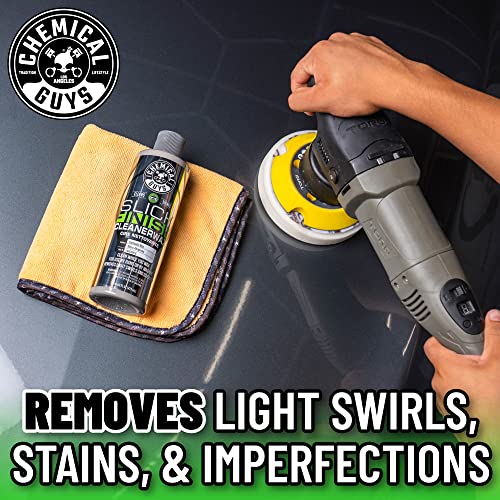 Chemical Guys WAC20616 Slick Finish Cleaner Wax Light Paint Cleanser & Brilliant Shine Carnauba Wax, 16 fl oz