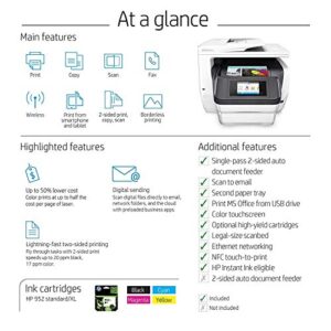 HP OfficeJet Pro 8740 All-in-One Wireless Printer, HP Instant Ink or Amazon Dash replenishment ready (K7S42A)