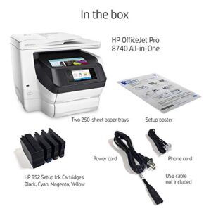 HP OfficeJet Pro 8740 All-in-One Wireless Printer, HP Instant Ink or Amazon Dash replenishment ready (K7S42A)