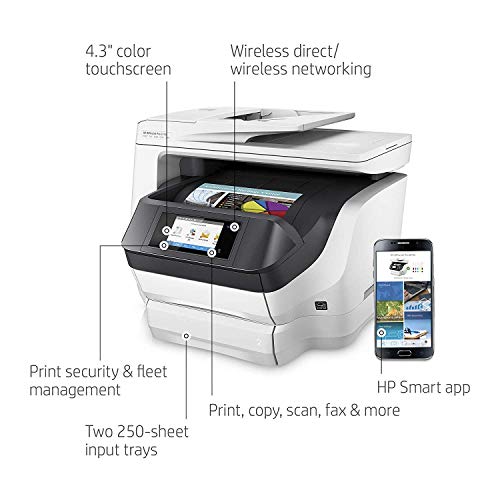 HP OfficeJet Pro 8740 All-in-One Wireless Printer, HP Instant Ink or Amazon Dash replenishment ready (K7S42A)