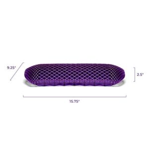 Purple Back Cushion | Pressure Reducing Grid Designed for Ultimate Comfort | Designed for Chairs, Gaming, and Travel | Made in The USA