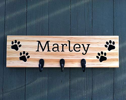 Personalized Dog Leash Holder, Dog Leash Holder Wall, Dog Leash Hook, Dog Leash Hooks, Pet Leash Holder, Dog Leash Hanger