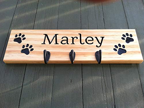 Personalized Dog Leash Holder, Dog Leash Holder Wall, Dog Leash Hook, Dog Leash Hooks, Pet Leash Holder, Dog Leash Hanger