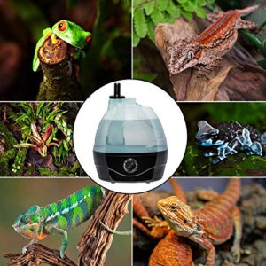 Evergreen Pet Supplies Reptile Humidifier and Fogger for Terrariums and Enclosures - Great for Reptilians and Amphibians - Includes Large Water Tank and Adjustable Fog Output (Holds 2L of Water)