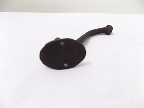 8 Coat Hooks Cast Iron Black School Style Mission Hat Hook Hall Tree Acorn Hook