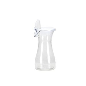 lillian tablesettings 1 acrylic plastic carafe with lid-12 oz | clear | 1 pc, 12 oz, 0