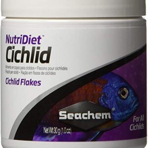 Seachem NutriDiet Cichlid Fish Flakes - Probiotic Formula with GarlicGuard 100g