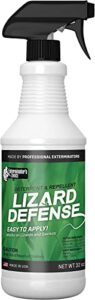 exterminators choice lizard defense spray | 32 ounce | natural, non-toxic lizard repellent, home extermination spray | quick, easy pest control | safe around kids & pets