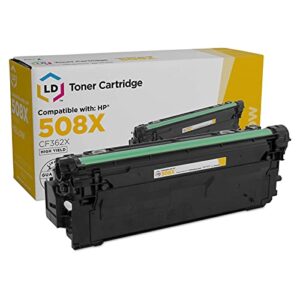 ld compatible toner cartridge replacement for hp 508x cf362x high yield (yellow)