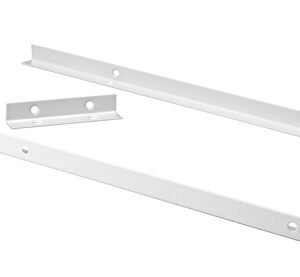 ClosetMaid SuiteSymphony Bracket Add On Accessory, Hardware Set, Pure White, Top Shelf Support Kit