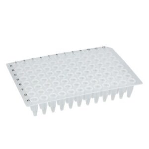 0.2ml 96-Well Non-Skirted PCR Plate, Ultra Thin Wall, Natural, 25 Plates/Unit