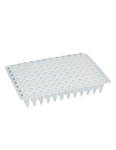 0.2ml 96-Well Non-Skirted PCR Plate, Ultra Thin Wall, Natural, 25 Plates/Unit