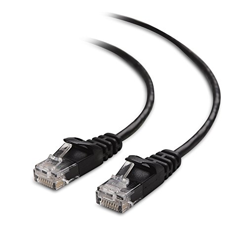 Cable Matters 10Gbps Snagless Cat 6, Cat6 Ultra Thin Ethernet Cable 25 ft (Thin Cat6 Cable) in Black