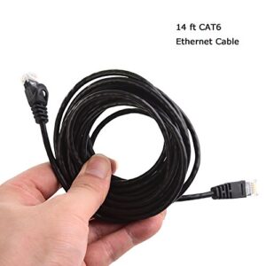 Cable Matters 10Gbps Snagless Cat 6, Cat6 Ultra Thin Ethernet Cable 25 ft (Thin Cat6 Cable) in Black