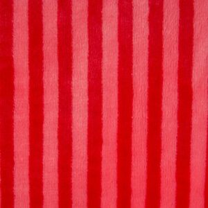 DII Super Soft Flannel Fleece Stripe Throw Blanket, Red, 50 x 60