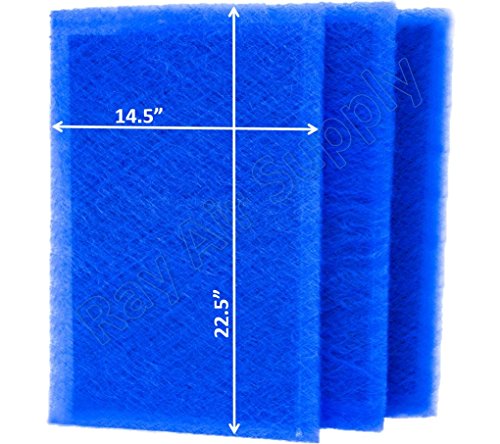 RAYAIR SUPPLY 16x25 Pristine Air Cleaner Replacement Filter Pads Refills (3 pk)