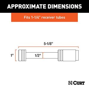 CURT 23501 Trailer Hitch Lock, 1/2-Inch Pin Diameter, Fits 1-1/4-Inch Receiver