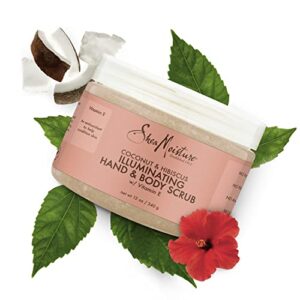 Shea Moisture Coconut & Hibiscus Hand & Body Scrub, 12 Oz, Pack of 2