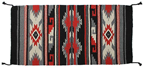 Onyx Arrow Southwest Décor Area Rug, 20 x 40 Inches, Durango Red, Gray, Black