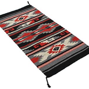 Onyx Arrow Southwest Décor Area Rug, 20 x 40 Inches, Durango Red, Gray, Black