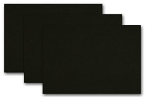 premium colored blank 5x7 card stock (50, black licorice)