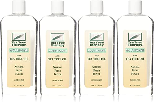 Mouthwash-Tea Tree Alcohol Free Tea Tree Therapy 12 oz Liquid (4-Pack)