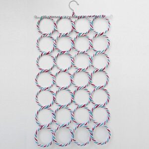 28 ring scarf holder tie hanger belt closet clothes organizer hook scarf hangers