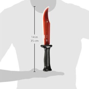 amscan Bleeding Nightmare Knife - 13", Black/Red - 1 Pc