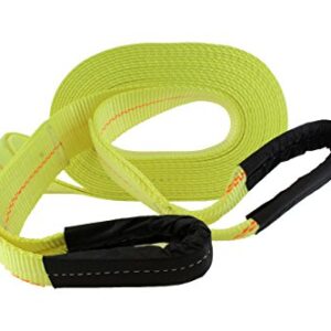 ABN Tow Strap with Reinforced Loops 2in x 30ft Vehicle Recovery Rope 16,000 lbs Pound Capacity Recovery Strap