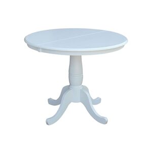 international concepts dining table white